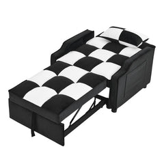 Bellemave® Modern Velvet Armchair Sofa Couch Pull Out Bed - Bellemave