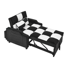 Bellemave® Modern Velvet Armchair Sofa Couch Pull Out Bed - Bellemave