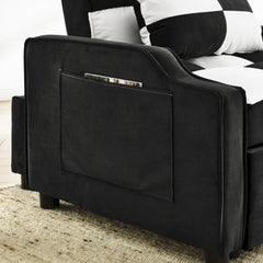 Bellemave® Modern Velvet Armchair Sofa Couch Pull Out Bed - Bellemave