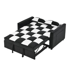 Bellemave® Modern Velvet Loveseat Sofa Couch Pull Out Bed - Bellemave