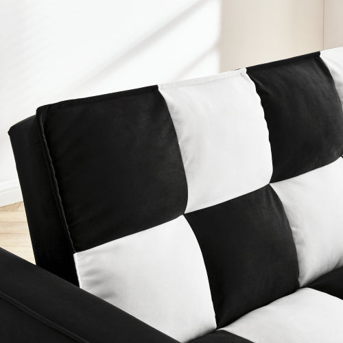 Bellemave® Modern Velvet Loveseat Sofa Couch Pull Out Bed - Bellemave