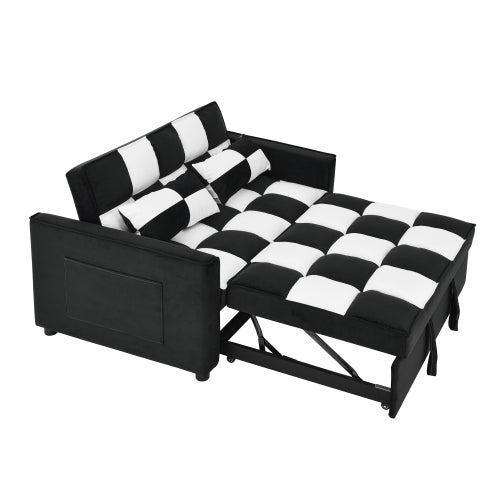 Bellemave® Modern Velvet Loveseat Sofa Couch Pull Out Bed - Bellemave