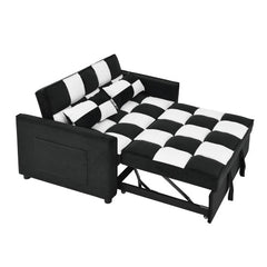 Bellemave® Modern Velvet Loveseat Sofa Couch Pull Out Bed - Bellemave