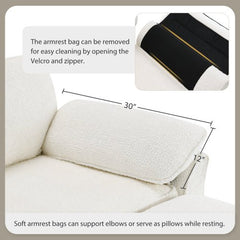 Bellemave® Modular Convertible Sectional Sofa Bed Set with Ottoman - Bellemave
