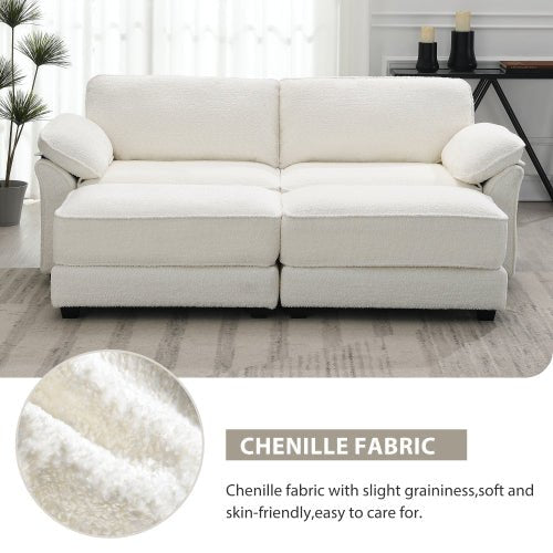 Bellemave® Modular Convertible Sectional Sofa Bed Set with Ottoman - Bellemave