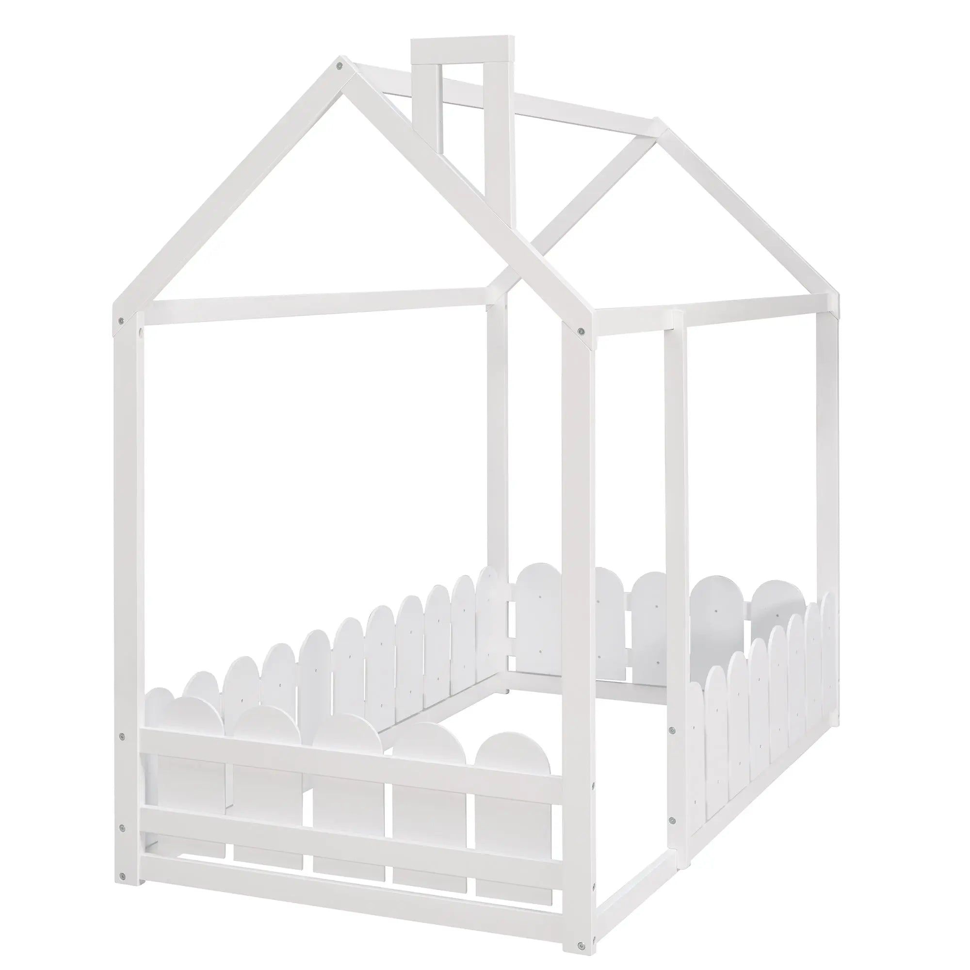 Bellemave® Montessori House Bed with Fence - Bellemave