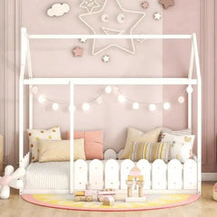 Bellemave® Montessori House Bed with Fence - Bellemave