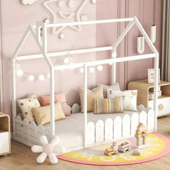 Bellemave® Montessori House Bed with Fence - Bellemave