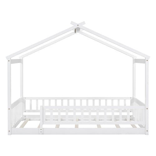 Bellemave® Montessori House Bed with Fence - Bellemave