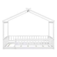 Bellemave® Montessori House Bed with Fence - Bellemave