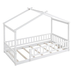 Bellemave® Montessori House Bed with Fence - Bellemave