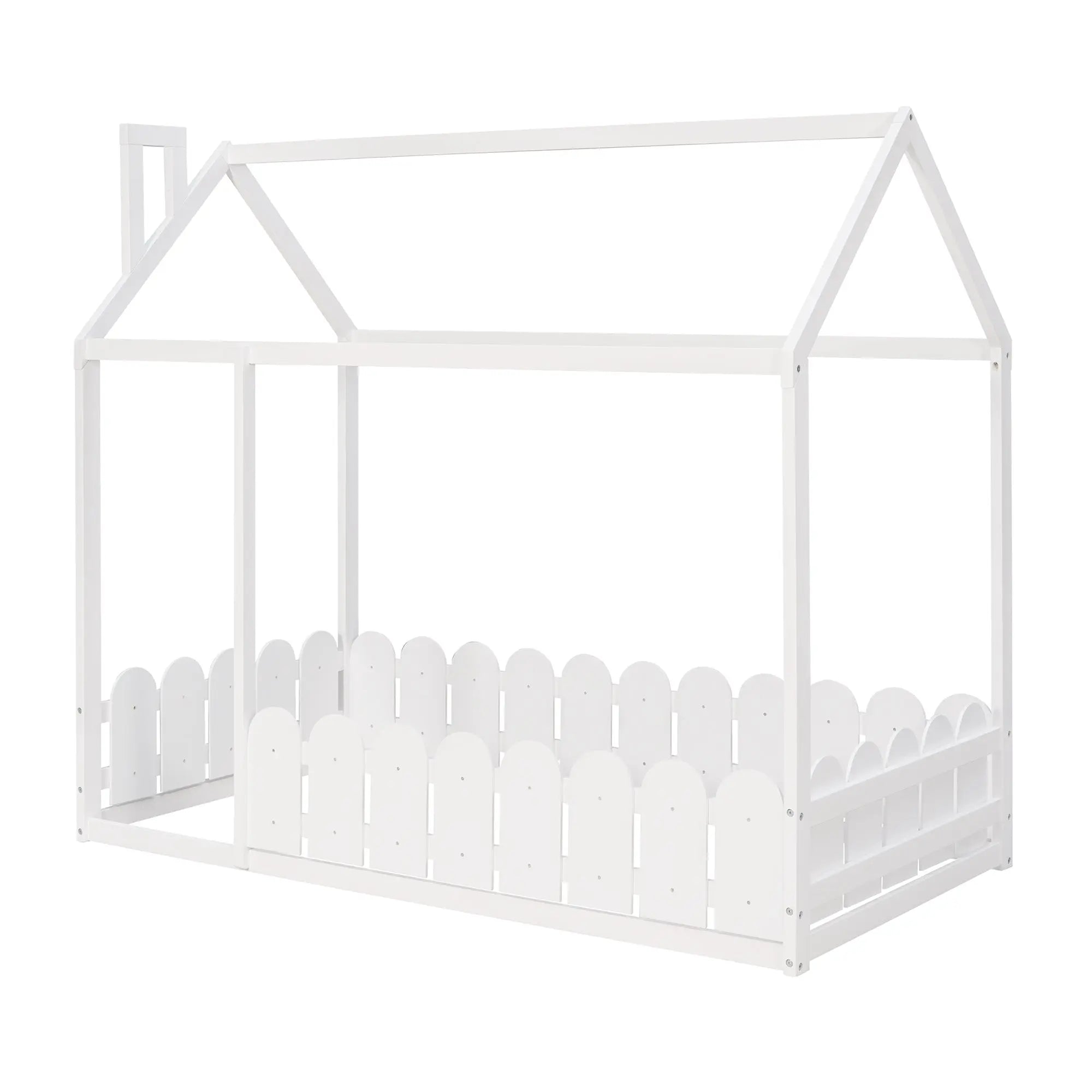 Bellemave® Montessori House Bed with Fence - Bellemave