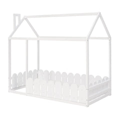 Bellemave® Montessori House Bed with Fence - Bellemave