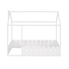 Bellemave® Montessori House Bed with Fence - Bellemave