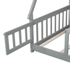 Bellemave® Montessori Tent Floor Bed with Guardrails & Entry Opening for Kids Girls Boys - Bellemave