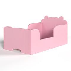 Bellemave® Montessori Toddler Floor Bed - Bear Shape Wooden Cot Bed for 3 - 6 Year Olds, Low to Ground Kids Bed Frame for Boys & Girls, Green - Bellemave