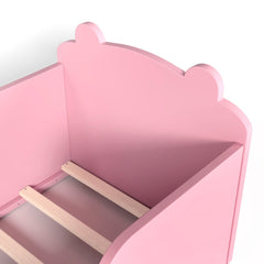 Bellemave® Montessori Toddler Floor Bed - Bear Shape Wooden Cot Bed for 3 - 6 Year Olds, Low to Ground Kids Bed Frame for Boys & Girls, Green - Bellemave