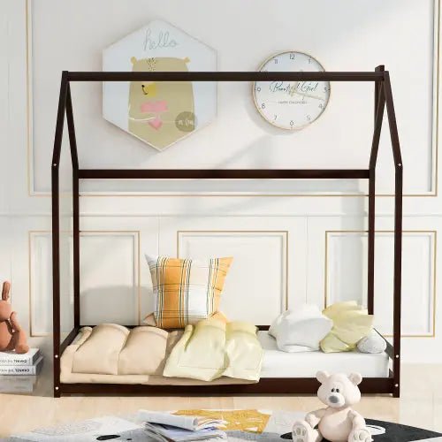 Bellemave® Montessori Wood House Bed - Bellemave