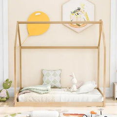 Bellemave® Montessori Wood House Bed - Bellemave