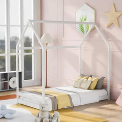 Bellemave® Montessori Wood House Bed - Bellemave