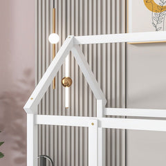 Bellemave® Montessori Wooden House Bed with Fence - Bellemave