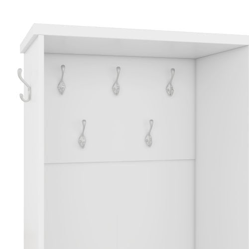 Bellemave® Multi - functional Hall Tree with Storage Shelves Drawers and Cabinet - Bellemave