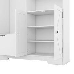 Bellemave® Multi - functional Hall Tree with Storage Shelves Drawers and Cabinet - Bellemave