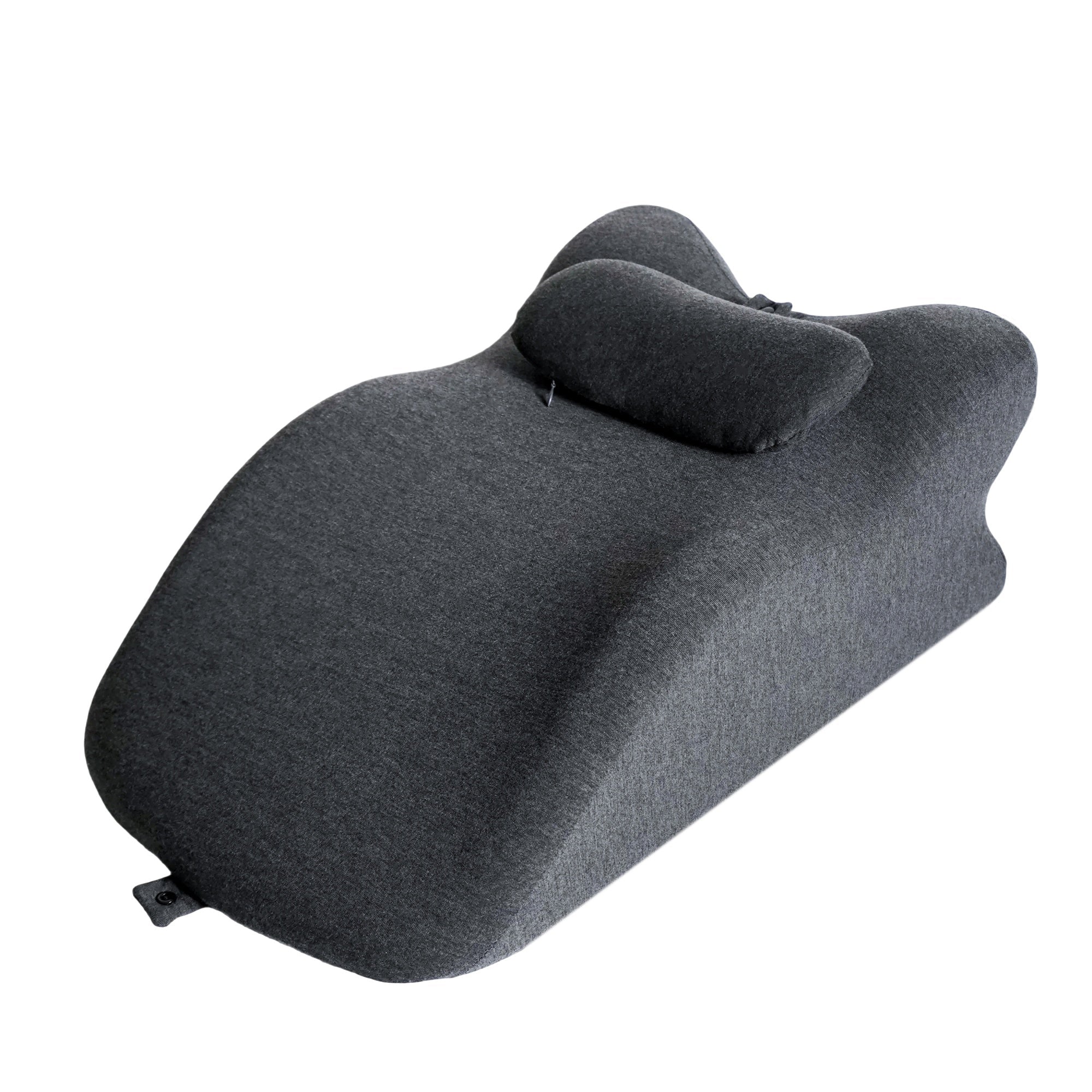 Bellemave® Multi - Functional Pillow Ergonomic Wedge Backrest, Reading Pillow for Bed Rest, Couch Back Support Pillow for Sitting up, Ergonomic Memory Foam Pillow with Removable Cover - Gray - Bellemave