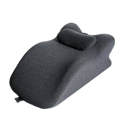 Bellemave® Multi - Functional Pillow Ergonomic Wedge Backrest, Reading Pillow for Bed Rest, Couch Back Support Pillow for Sitting up, Ergonomic Memory Foam Pillow with Removable Cover - Gray - Bellemave