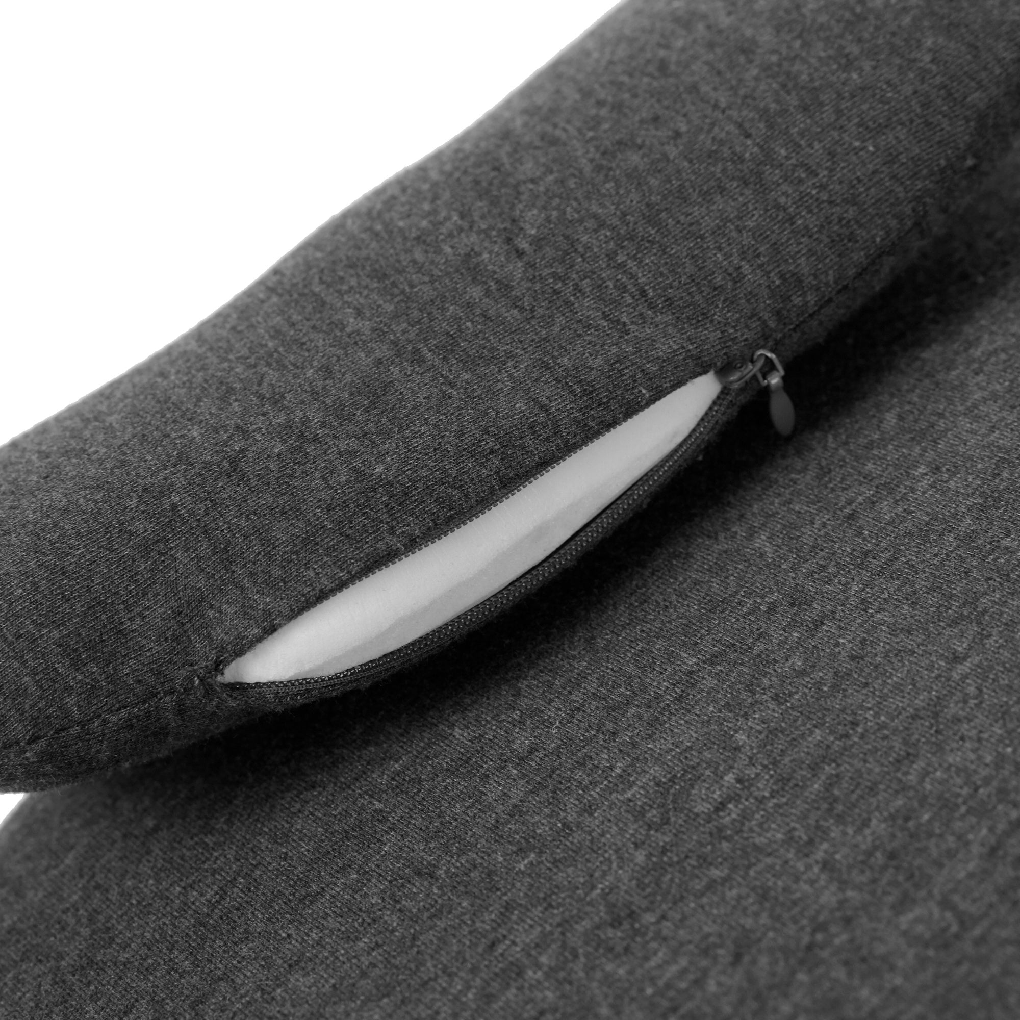 Bellemave® Multi - Functional Pillow Ergonomic Wedge Backrest, Reading Pillow for Bed Rest, Couch Back Support Pillow for Sitting up, Ergonomic Memory Foam Pillow with Removable Cover - Gray - Bellemave