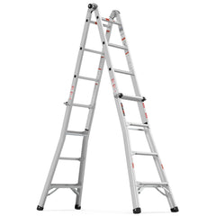 Bellemave® Multi - Position Foldable Aluminum Ladder, A - Frame and Straight Ladder - Bellemave