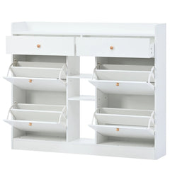Bellemave® Multifunctional 2 - Tier Shoe Storage Organizer with 4 Flip Drawers - Bellemave