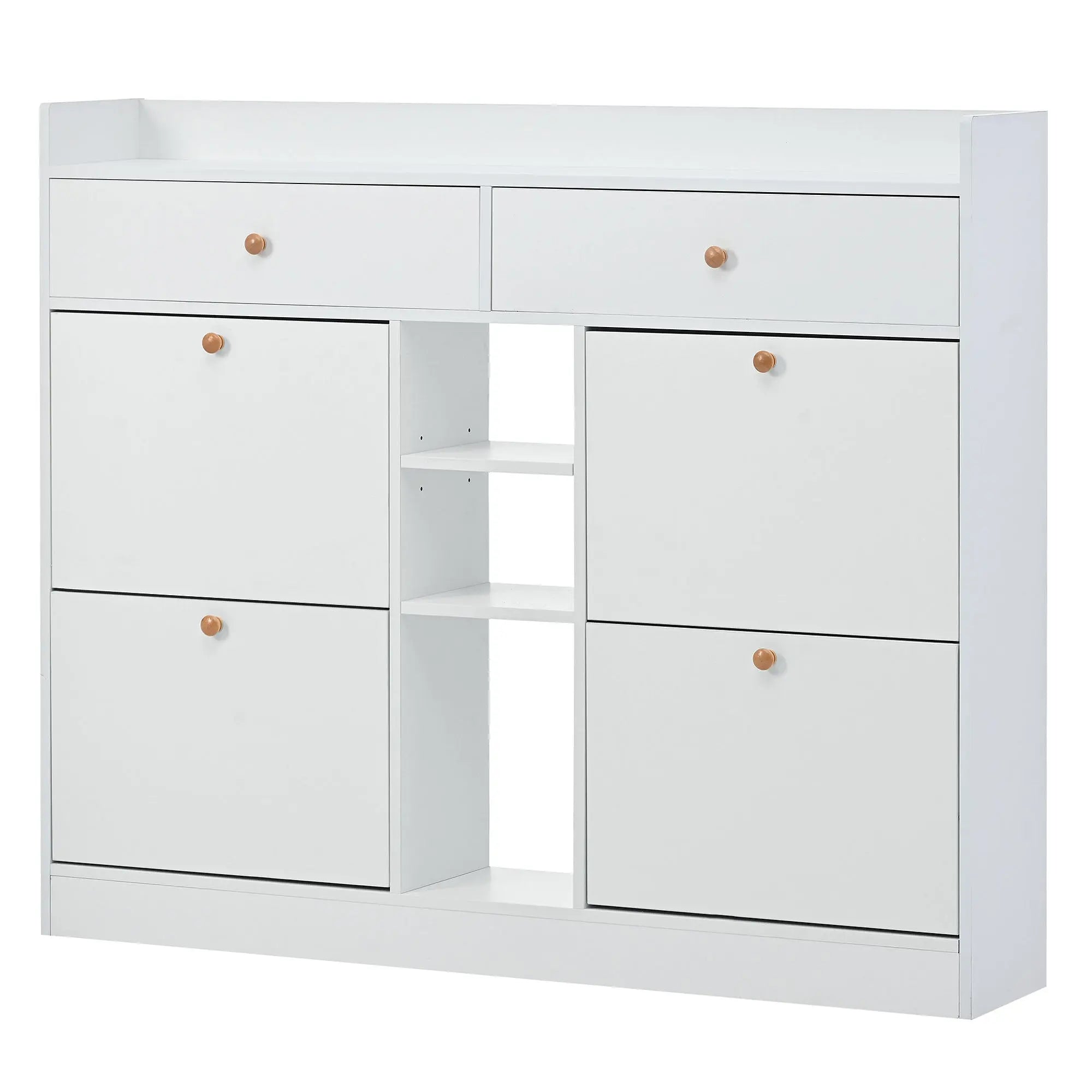 Bellemave® Multifunctional 2 - Tier Shoe Storage Organizer with 4 Flip Drawers - Bellemave