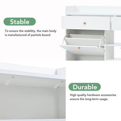 Bellemave® Multifunctional 2 - Tier Shoe Storage Organizer with 4 Flip Drawers - Bellemave