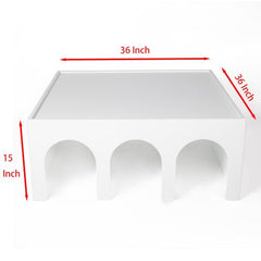 Bellemave® Multifunctional 4 - Tier Book Shelf & Coffee Table - Bellemave