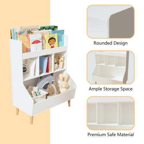 Bellemave® Multifunctional Kids Bookshelf and Toy Storage with Legs - Bellemave