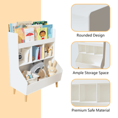 Bellemave® Multifunctional Kids Bookshelf and Toy Storage with Legs - Bellemave