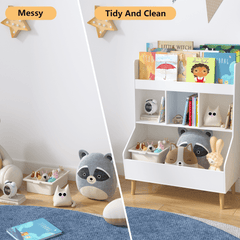 Bellemave® Multifunctional Kids Bookshelf and Toy Storage with Legs - Bellemave