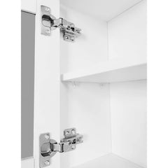 Bellemave® Multifunctional Shoe Cabinet with Storage Shelf & 6 Flip Drawers,Tempered Glass Doors and 4 Hooks - Bellemave