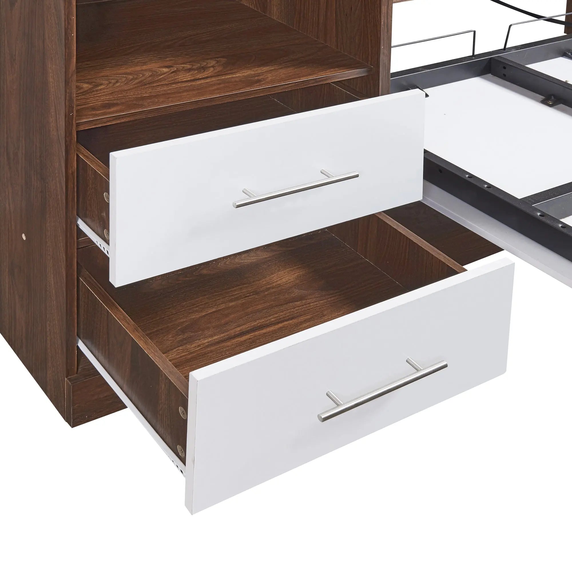 Bellemave® Murphy Bed Wall Bed with Cabinet - Bellemave