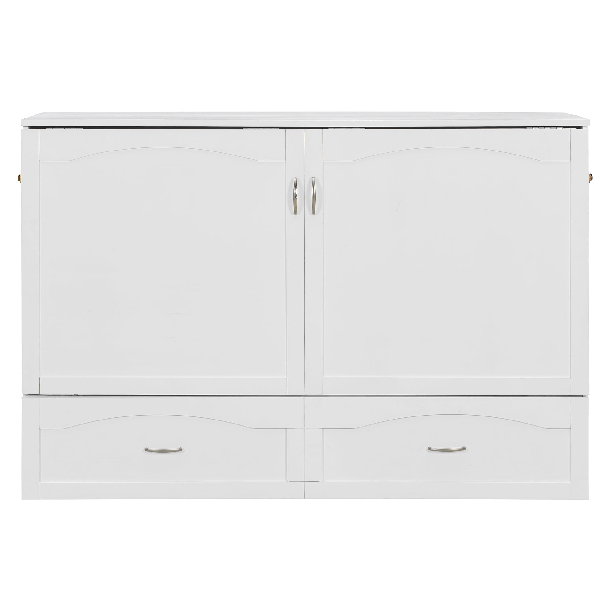 Bellemave® Murphy Bed Wall Bed with drawer and a set of Sockets & USB Ports, Pulley Structure Design - Bellemave