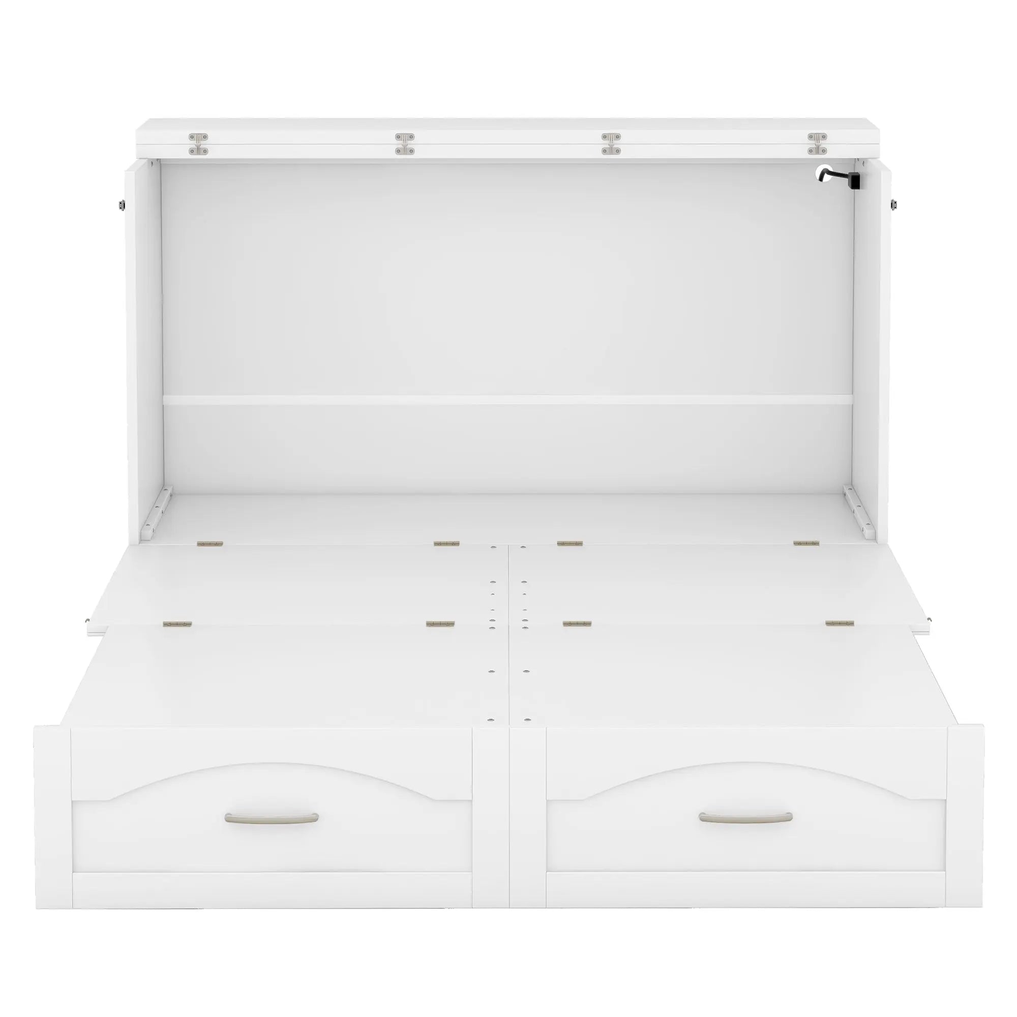 Bellemave® Murphy Bed Wall Bed with drawer and a set of Sockets & USB Ports, Pulley Structure Design - Bellemave