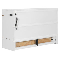 Bellemave® Murphy Bed Wall Bed with drawer and a set of Sockets & USB Ports, Pulley Structure Design - Bellemave