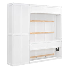 Bellemave® Murphy Bed Wall Bed with Shelves - Bellemave