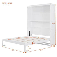 Bellemave® Murphy Bed Wall Bed with Shelves - Bellemave