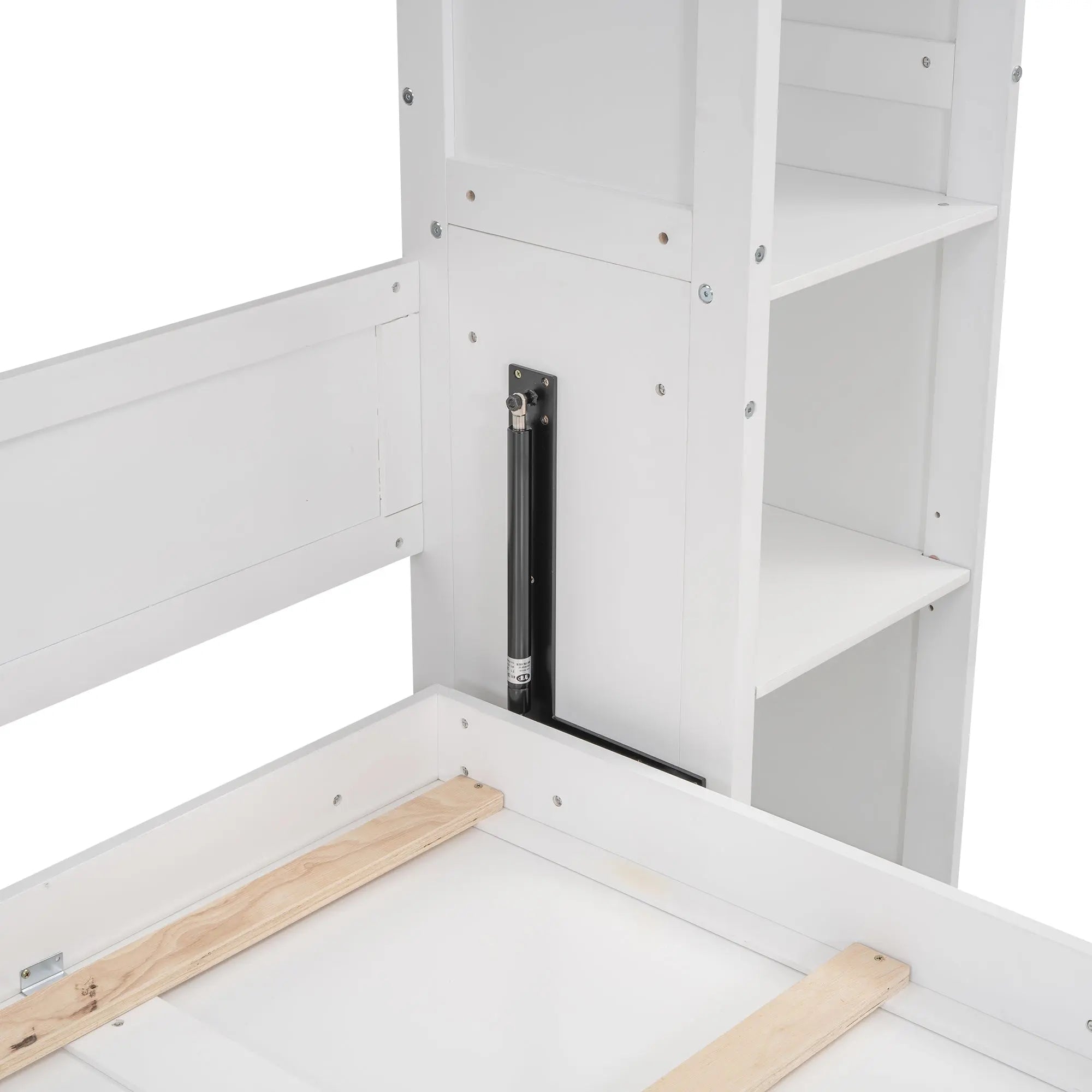 Bellemave® Murphy Bed Wall Bed with Shelves and LED Lights - Bellemave