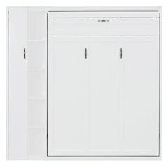 Bellemave® Murphy Bed Wall Bed with Shelves, Drawers and LED Lights - Bellemave
