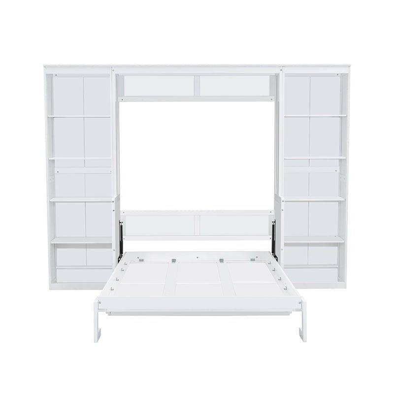 Bellemave® Murphy Bed with Desk and Bookshelf - Bellemave