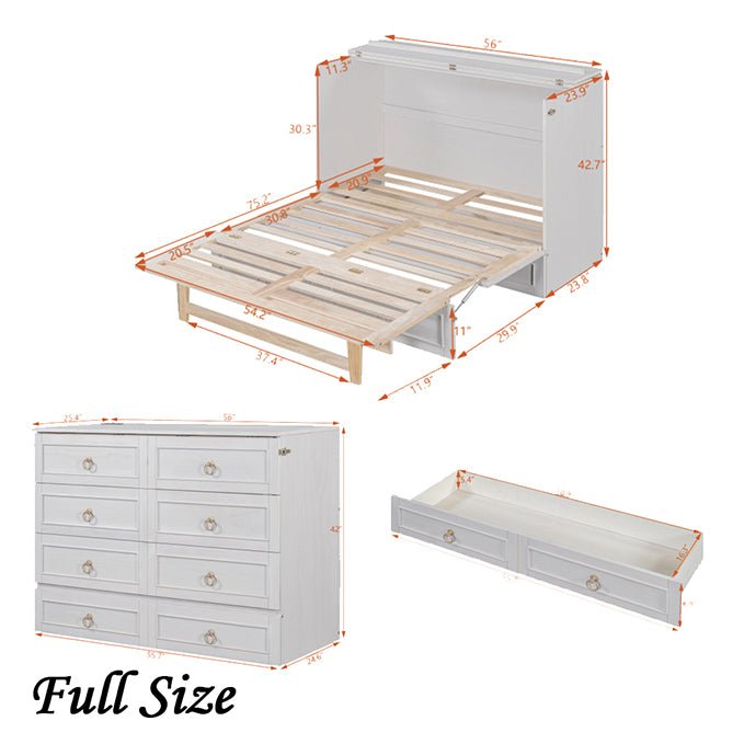 Bellemave® Murphy Bed with Large Drawers - Bellemave