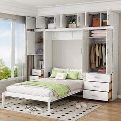Bellemave® Murphy Bed with Lockers and Wardrobes - Bellemave
